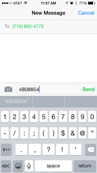 New SMS